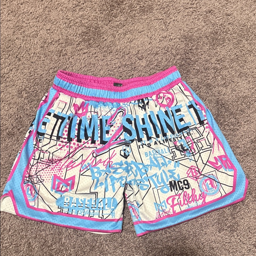 Baseball Lifestyle 101 Graphic Kids Shorts